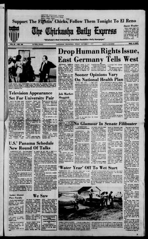 Primary view of object titled 'The Chickasha Daily Express (Chickasha, Okla.), Vol. 85, No. 180, Ed. 1 Friday, October 7, 1977'.