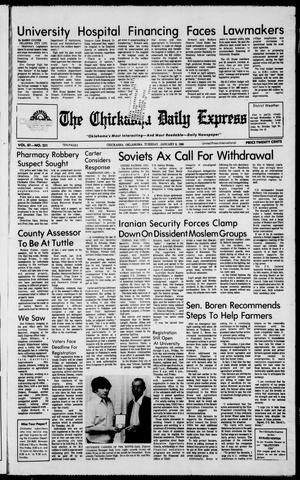 Primary view of object titled 'The Chickasha Daily Express (Chickasha, Okla.), Vol. 87, No. 251, Ed. 1 Tuesday, January 8, 1980'.