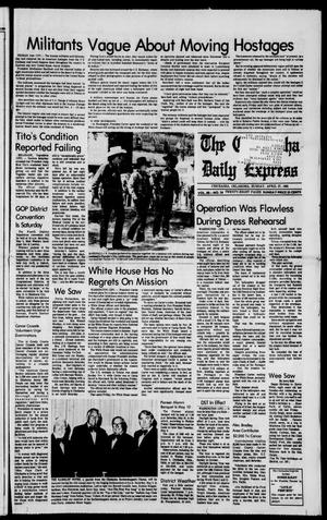 Primary view of object titled 'The Chickasha Daily Express (Chickasha, Okla.), Vol. 88, No. 24, Ed. 1 Sunday, April 27, 1980'.