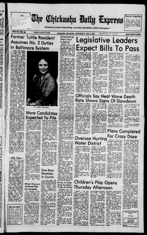 Primary view of object titled 'The Chickasha Daily Express (Chickasha, Okla.), Vol. 88, No. 86, Ed. 1 Wednesday, July 9, 1980'.