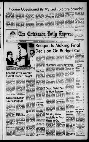 Primary view of object titled 'The Chickasha Daily Express (Chickasha, Okla.), Vol. 99, No. 147, Ed. 1 Sunday, September 13, 1981'.