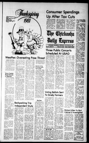 The Chickasha Daily Express (Chickasha, Okla.), Vol. 99, No. 211, Ed. 1 Thursday, November 26, 1981