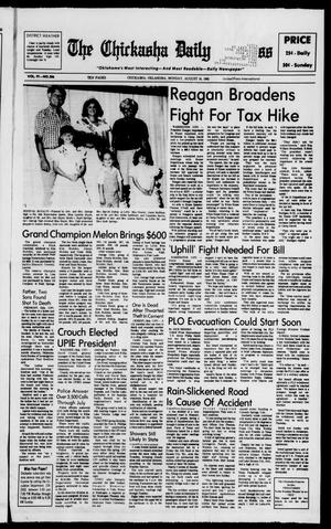 Primary view of object titled 'The Chickasha Daily Express (Chickasha, Okla.), Vol. 91, No. 206, Ed. 1 Monday, August 16, 1982'.