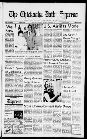 Primary view of object titled 'The Chickasha Daily Express (Chickasha, Okla.), Vol. 92, No. 257, Ed. 1 Thursday, October 27, 1983'.