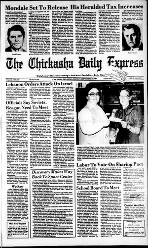 The Chickasha Daily Express (Chickasha, Okla.), Vol. 93, No. 218, Ed. 1 Monday, September 10, 1984