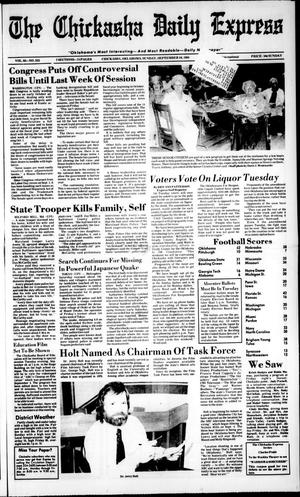 Primary view of object titled 'The Chickasha Daily Express (Chickasha, Okla.), Vol. 93, No. 223, Ed. 1 Sunday, September 16, 1984'.