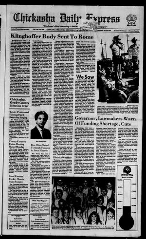 Chickasha Daily Express (Chickasha, Okla.), Vol. 94, No. 248, Ed. 1 Wednesday, October 16, 1985