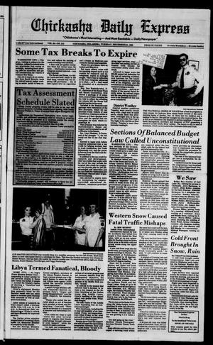 Chickasha Daily Express (Chickasha, Okla.), Vol. 94, No. 312, Ed. 1 Tuesday, December 31, 1985