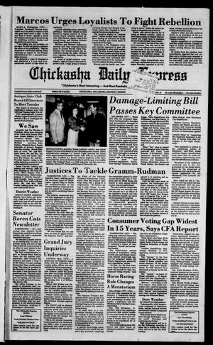 Chickasha Daily Express (Chickasha, Okla.), Vol. 95, No. 47, Ed. 1 Monday, February 24, 1986