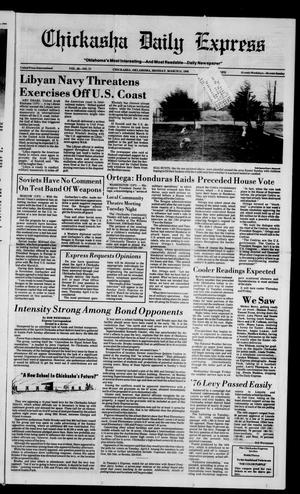 Chickasha Daily Express (Chickasha, Okla.), Vol. 95, No. 77, Ed. 1 Monday, March 31, 1986