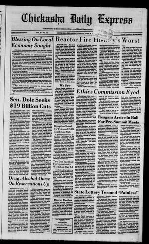Chickasha Daily Express (Chickasha, Okla.), Vol. 95, No. 102, Ed. 1 Tuesday, April 29, 1986