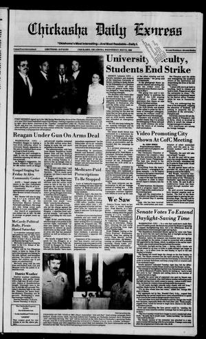 Primary view of Chickasha Daily Express (Chickasha, Okla.), Vol. 95, No. 121, Ed. 1 Wednesday, May 21, 1986