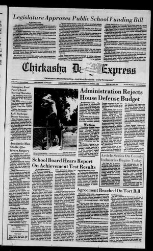 Chickasha Daily Express (Chickasha, Okla.), Vol. 95, No. 139, Ed. 1 Wednesday, June 11, 1986
