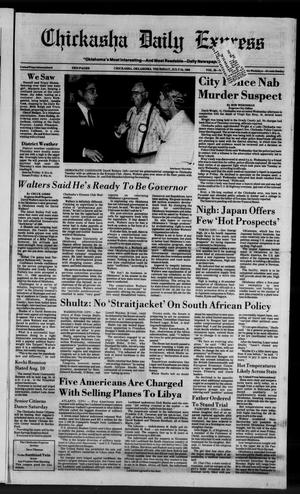 Primary view of object titled 'Chickasha Daily Express (Chickasha, Okla.), Vol. 95, No. 176, Ed. 1 Thursday, July 24, 1986'.