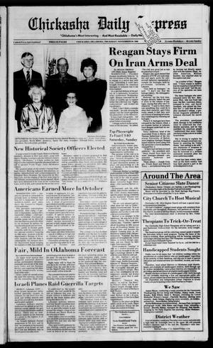Chickasha Daily Express (Chickasha, Okla.), Vol. 95, No. 276, Ed. 1 Thursday, November 20, 1986