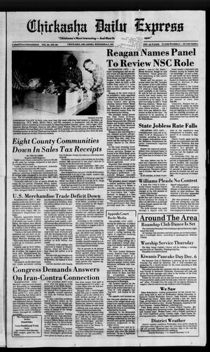 Chickasha Daily Express (Chickasha, Okla.), Vol. 95, No. 281, Ed. 1 Wednesday, November 26, 1986