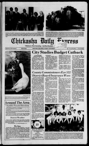 Primary view of object titled 'Chickasha Daily Express (Chickasha, Okla.), Vol. 95, No. 286, Ed. 1 Tuesday, December 2, 1986'.