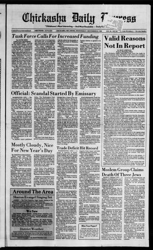 Chickasha Daily Express (Chickasha, Okla.), Vol. 95, No. 310, Ed. 1 Wednesday, December 31, 1986