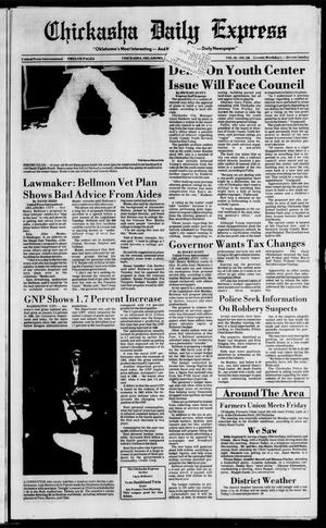 Primary view of object titled 'Chickasha Daily Express (Chickasha, Okla.), Vol. 95, No. 329, Ed. 1 Thursday, January 22, 1987'.