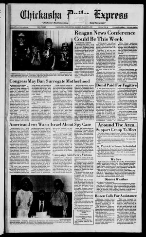 Chickasha Daily Express (Chickasha, Okla.), Vol. 96, No. 64, Ed. 1 Monday, March 16, 1987
