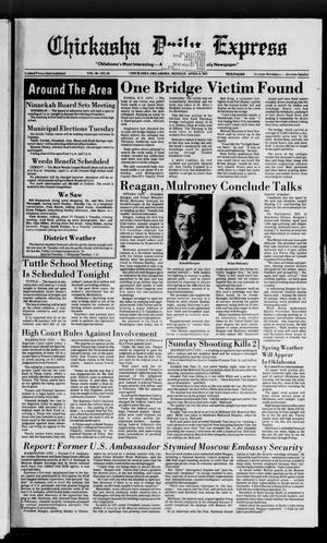 Chickasha Daily Express (Chickasha, Okla.), Vol. 96, No. 82, Ed. 1 Monday, April 6, 1987
