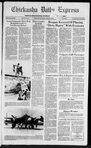 Chickasha Daily Express (Chickasha, Okla.), Vol. 96, No. 148, Ed. 1 Monday, June 22, 1987