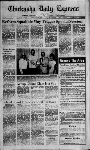 Chickasha Daily Express (Chickasha, Okla.), Vol. 96, No. 156, Ed. 1 Wednesday, July 1, 1987