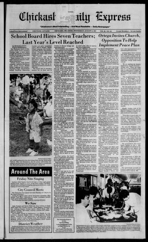Chickasha Daily Express (Chickasha, Okla.), Vol. 96, No. 192, Ed. 1 Wednesday, August 12, 1987