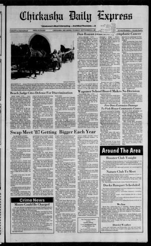Chickasha Daily Express (Chickasha, Okla.), Vol. 96, No. 227, Ed. 1 Tuesday, September 22, 1987