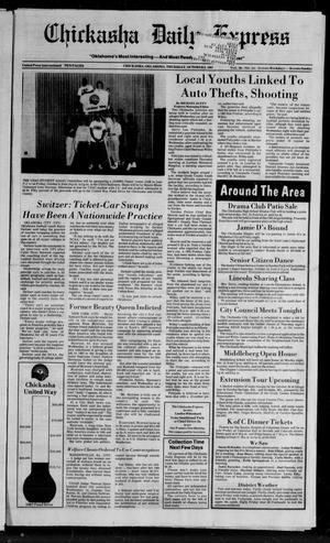 Chickasha Daily Express (Chickasha, Okla.), Vol. 96, No. 241, Ed. 1 Thursday, October 8, 1987