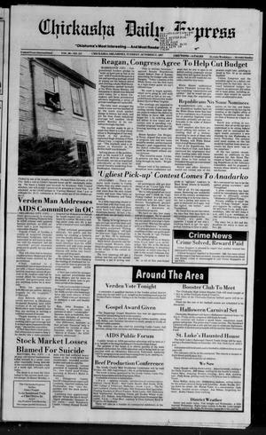 Chickasha Daily Express (Chickasha, Okla.), Vol. 96, No. 257, Ed. 1 Tuesday, October 27, 1987