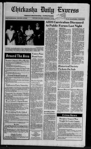 Chickasha Daily Express (Chickasha, Okla.), Vol. 96, No. 258, Ed. 1 Wednesday, October 28, 1987