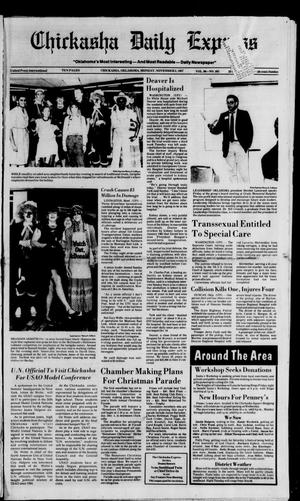 Chickasha Daily Express (Chickasha, Okla.), Vol. 96, No. 262, Ed. 1 Monday, November 2, 1987