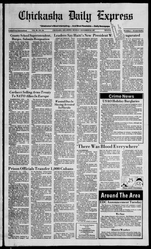 Chickasha Daily Express (Chickasha, Okla.), Vol. 96, No. 286, Ed. 1 Monday, November 30, 1987