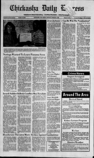 Chickasha Daily Express (Chickasha, Okla.), Vol. 97, No. 8, Ed. 1 Monday, March 21, 1988