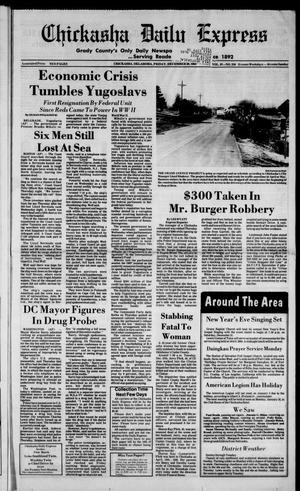 Chickasha Daily Express (Chickasha, Okla.), Vol. 97, No. 250, Ed. 1 Friday, December 30, 1988