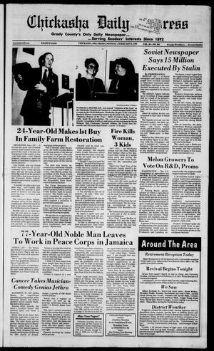 Chickasha Daily Express (Chickasha, Okla.), Vol. 97, No. 281, Ed. 1 Monday, February 6, 1989