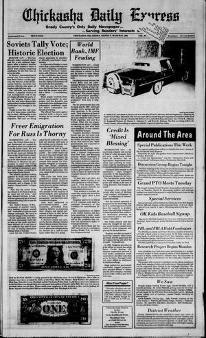 Chickasha Daily Express (Chickasha, Okla.), Vol. 98, No. [14], Ed. 1 Monday, March 27, 1989