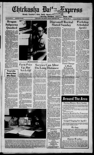 Chickasha Daily Express (Chickasha, Okla.), Vol. 98, No. 18, Ed. 1 Friday, March 31, 1989
