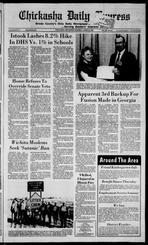 Chickasha Daily Express (Chickasha, Okla.), Vol. 98, No. 27, Ed. 1 Tuesday, April 11, 1989