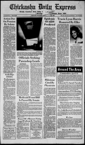 Chickasha Daily Express (Chickasha, Okla.), Vol. 98, No. 29, Ed. 1 Thursday, April 13, 1989