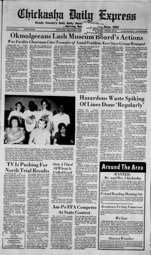 Chickasha Daily Express (Chickasha, Okla.), Vol. 98, No. 39, Ed. 1 Tuesday, April 25, 1989