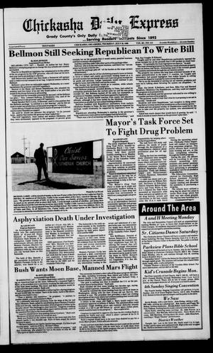 Primary view of object titled 'Chickasha Daily Express (Chickasha, Okla.), Vol. 98, No. 112, Ed. 1 Thursday, July 20, 1989'.