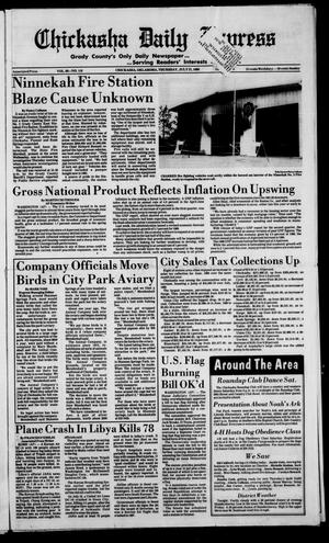 Chickasha Daily Express (Chickasha, Okla.), Vol. 98, No. 118, Ed. 1 Thursday, July 27, 1989