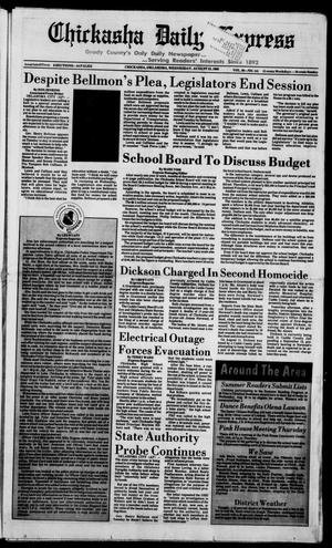 Chickasha Daily Express (Chickasha, Okla.), Vol. 98, No. 141, Ed. 1 Wednesday, August 23, 1989