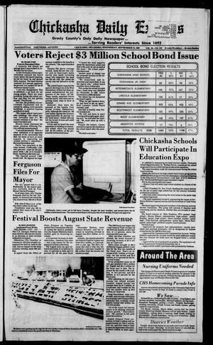 Chickasha Daily Express (Chickasha, Okla.), Vol. 98, No. 159, Ed. 1 Wednesday, September 13, 1989