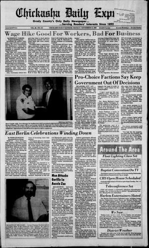 Chickasha Daily Express (Chickasha, Okla.), Vol. 98, No. 211, Ed. 1 Monday, November 13, 1989