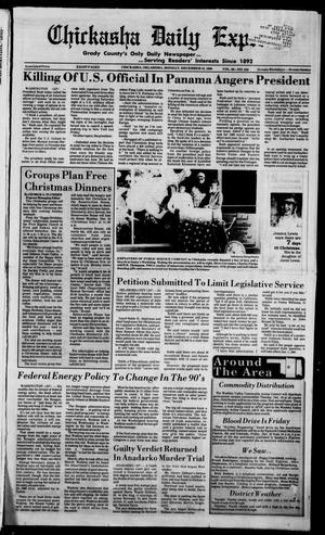 Chickasha Daily Express (Chickasha, Okla.), Vol. 98, No. 240, Ed. 1 Monday, December 18, 1989