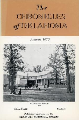 Primary view of object titled 'Chronicles of Oklahoma, Volume 48, Number 3, Autumn 1970'.