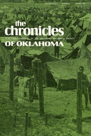 Primary view of object titled 'Chronicles of Oklahoma, Volume 64, Number 1, Spring 1986'.